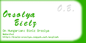 orsolya bielz business card